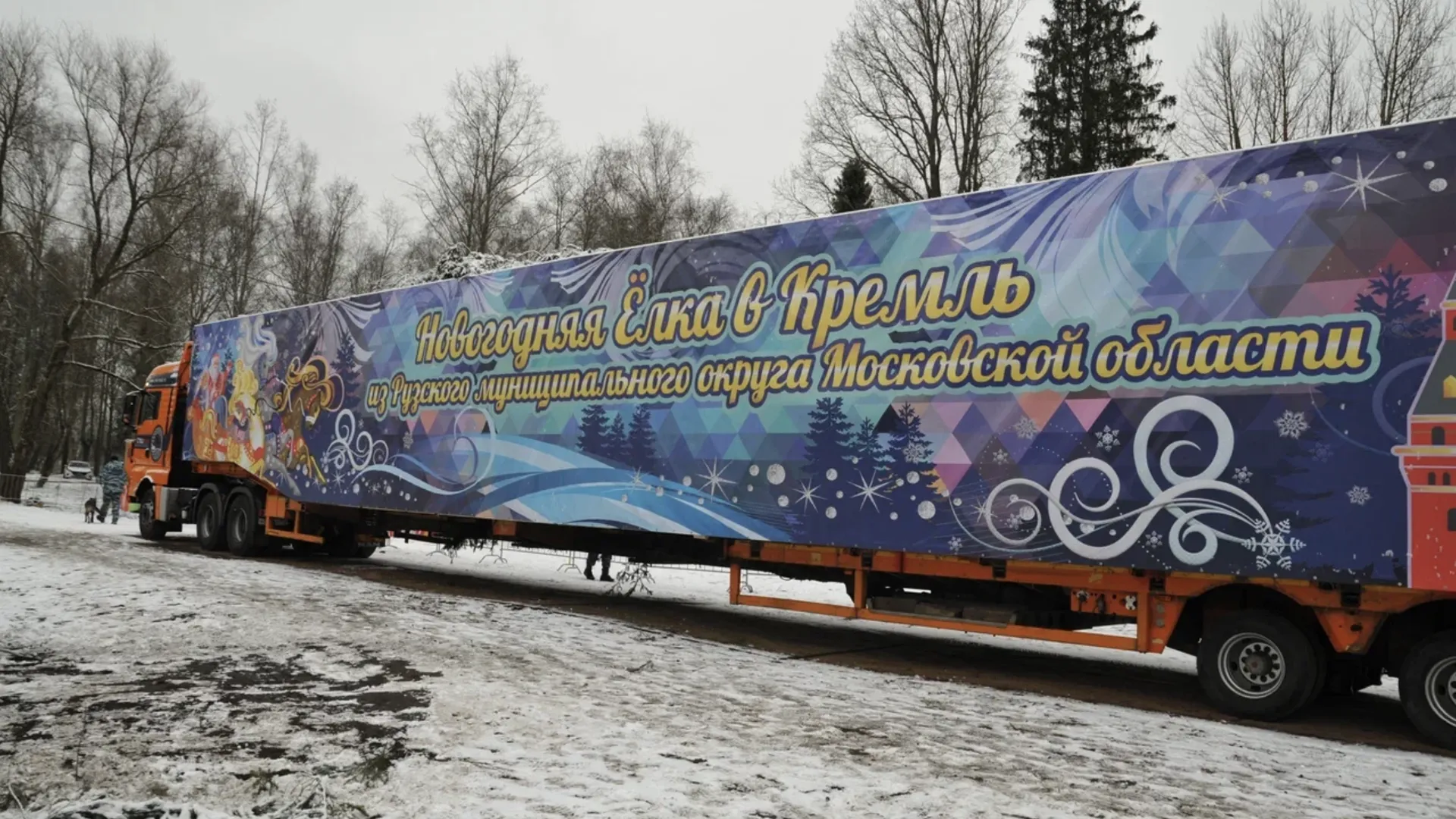 Главную новогоднюю елку России из Рузского округа доставили в Кремль