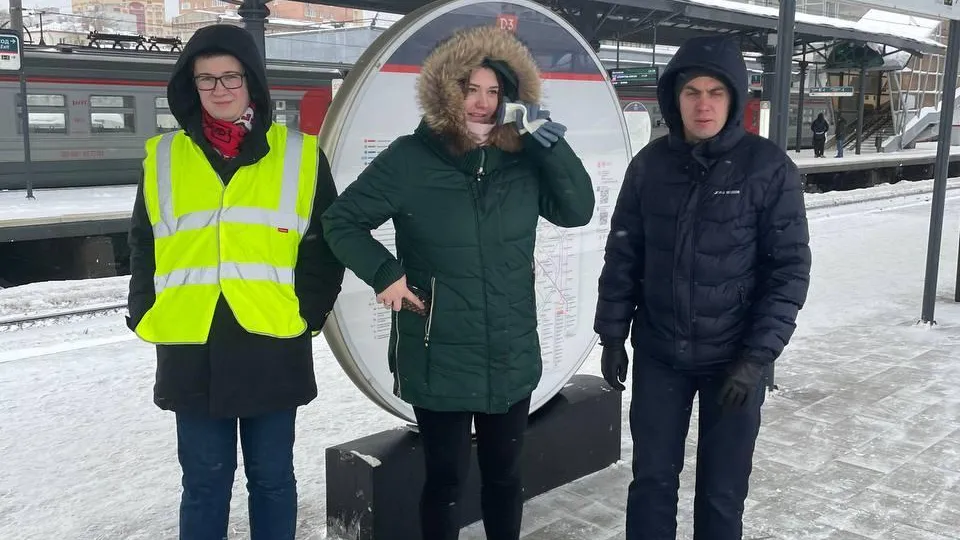В Люберцах пассажирам напомнили правила безопасности на железной дороге