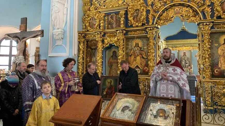 В Знаменском храме Подольска освятили икону святителя Филорета