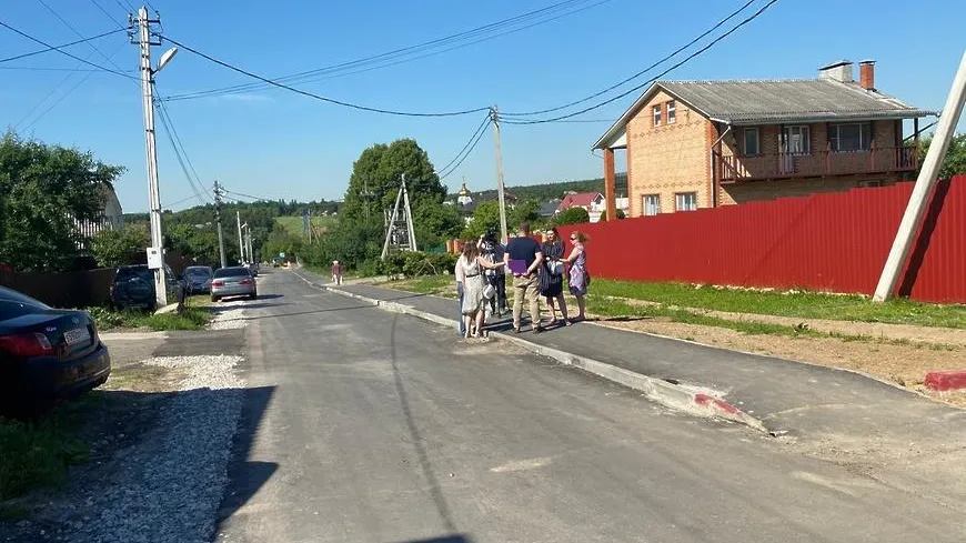 Тротуар появился от деревни Лемешово до кладбища в Подольске