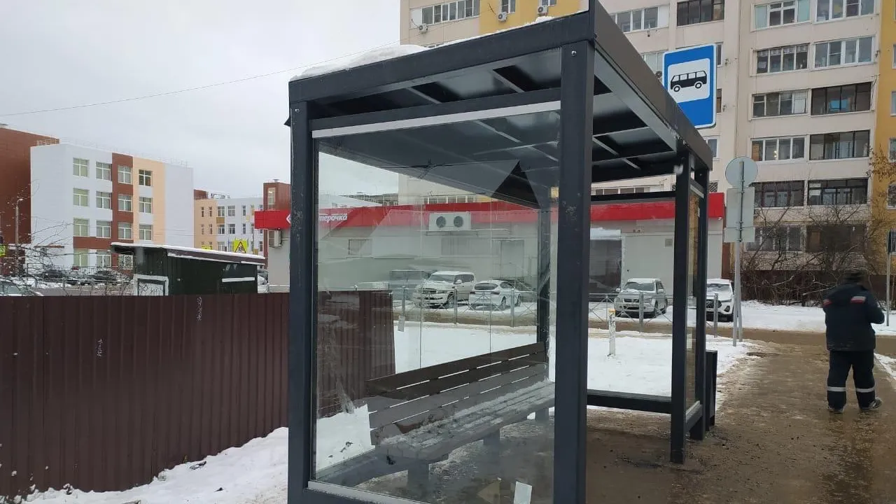 Новые автобусные павильоны появились в микрорайоне Климовск Подольска