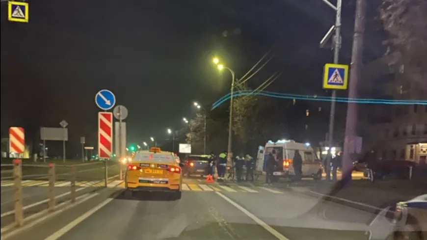 В Сети появилось видео со сбитым в Подольске курьером по доставке еды