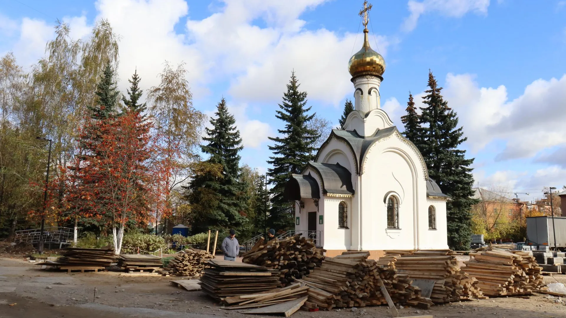 В Ступине провели реконструкцию площади Металлургов больше года назад