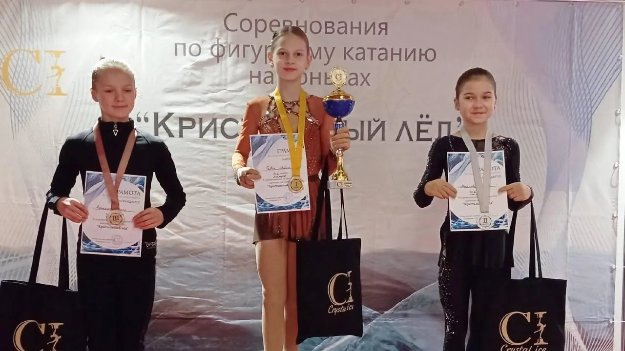 Спортсменки Чехова завоевали золотые медали на соревнованиях по фигурному катанию
