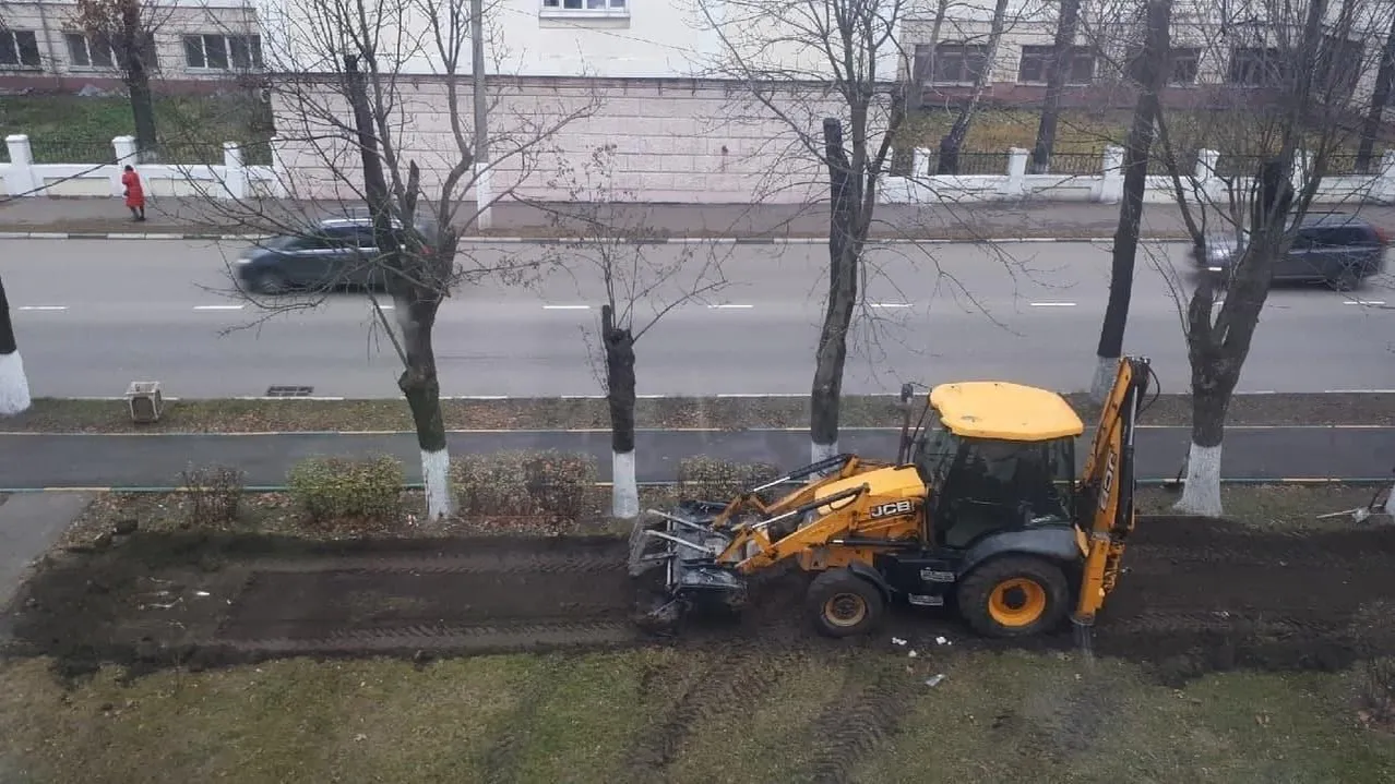 Рабочие приступили к благоустройству пешеходного маршрута до квартала «Зингер» в Подольске