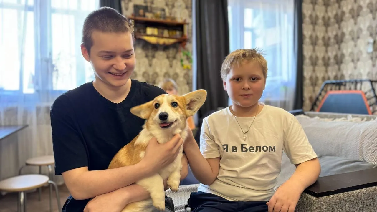 Многодетной семье из Лосино-Петровского подарили корги