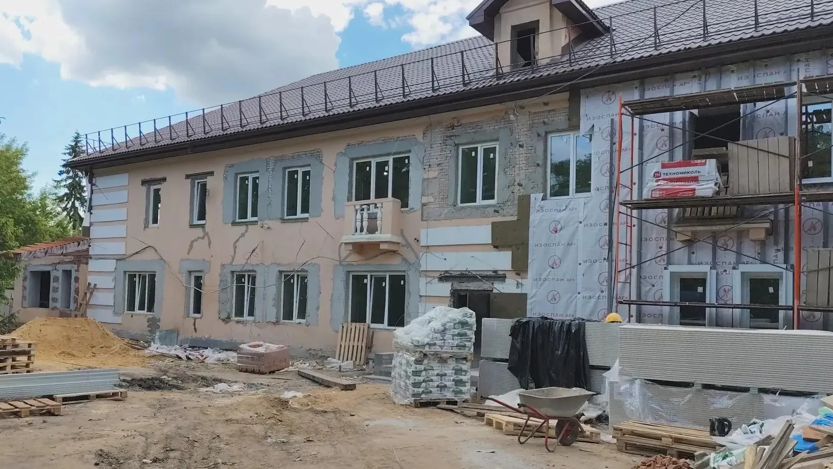 В Кашире капремонт школы искусств в Ожерелье выполнили на 60%
