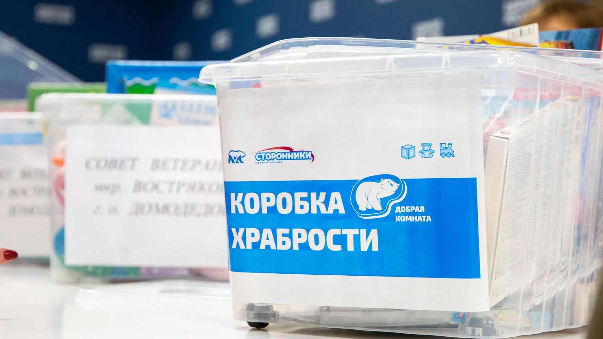 В Домодедово ветераны передали подарки для проходящих долгое лечение детей