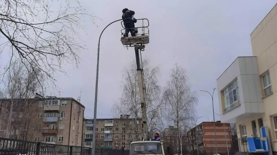 В Орехово‑Зуевском округе восстановлена линия наружного освещения больницы