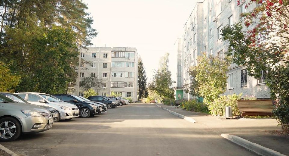 В городе Куровское Орехово-Зуевского округа модернизировали дворовые территории