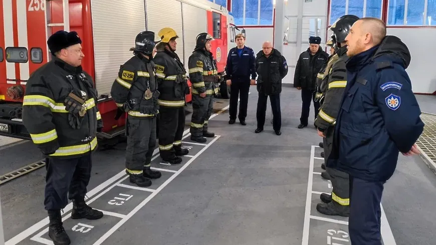 В новом пожарном депо Подольска заступил на службу первый караул