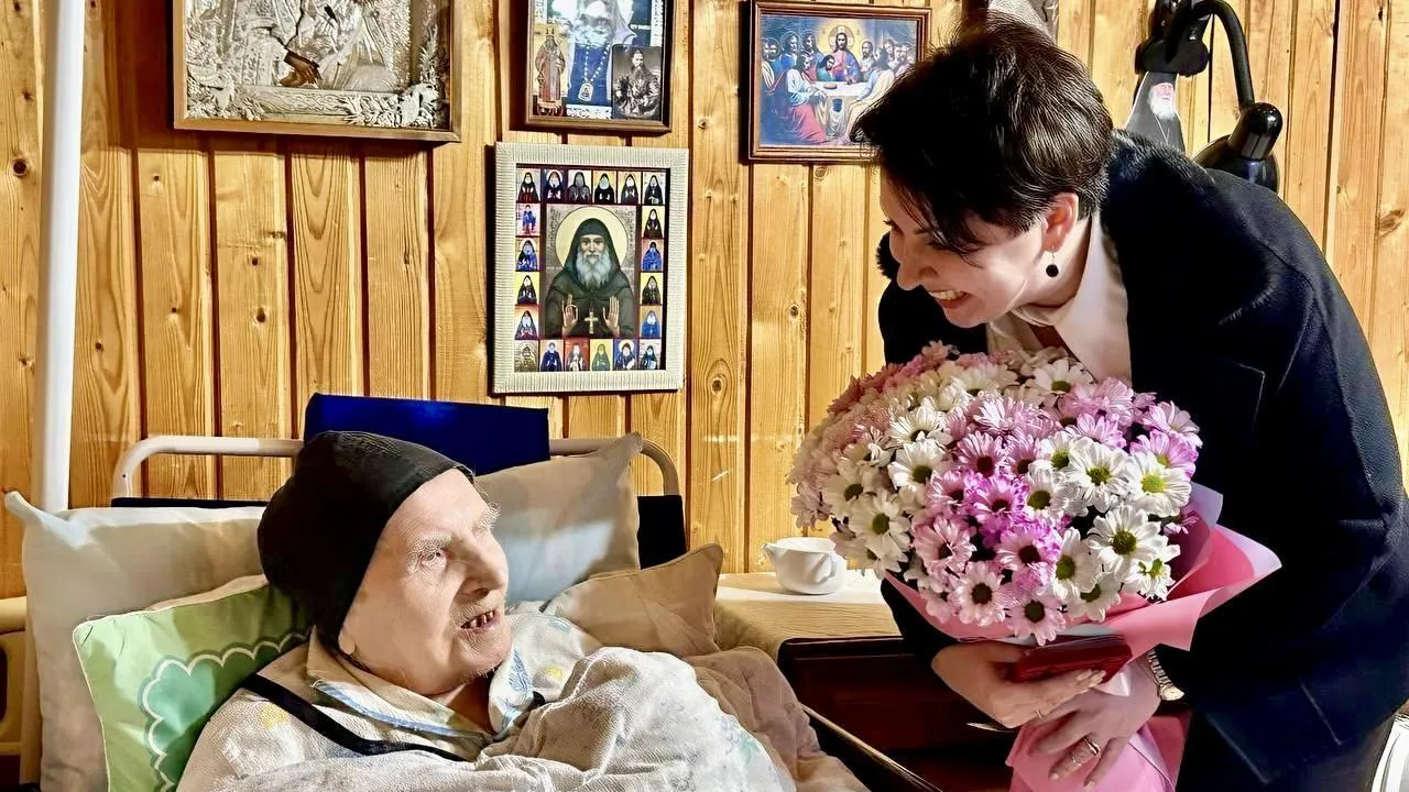 102-летний юбилей отметила монахиня Спасо-Бородинского монастыря