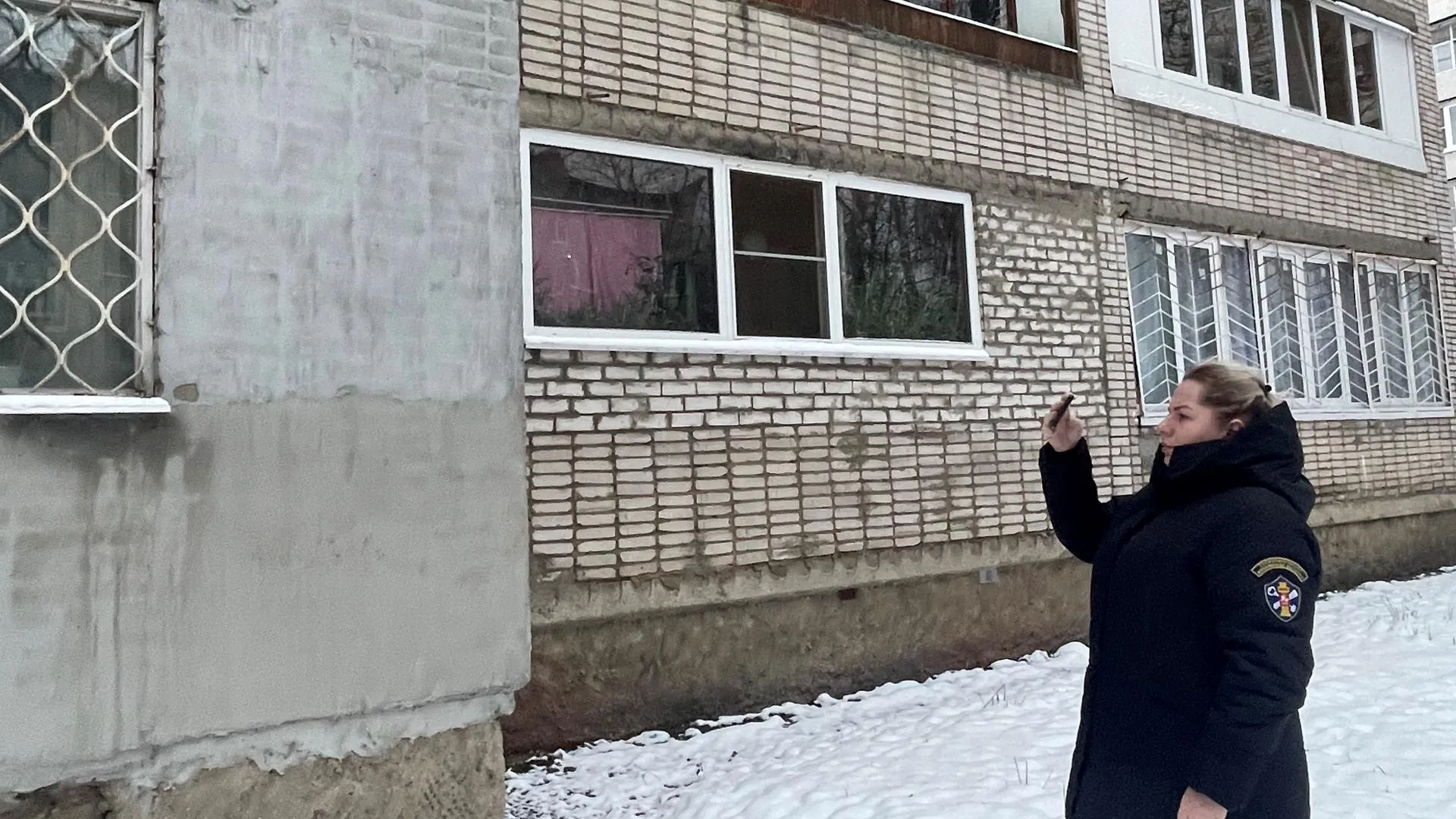 УК устранила трещину и утеплила фасад пятиэтажки в Электростали