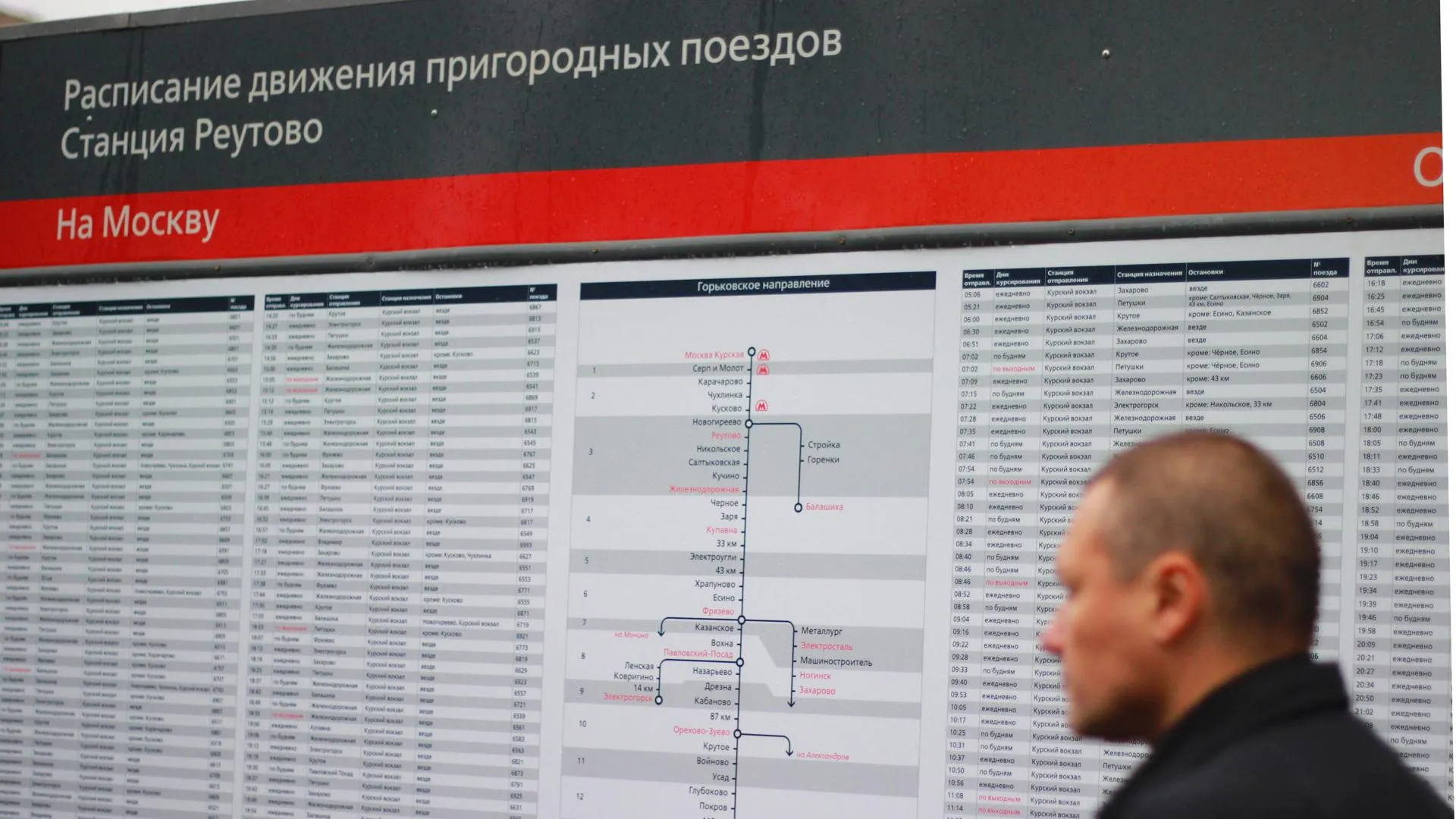 Расписание электричек Горьковского направления МЖД изменят с 13 октября