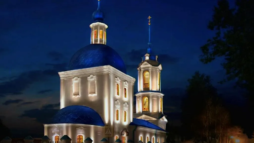 В Подмосковье начали установку художественной подсветки Благовещенского храма