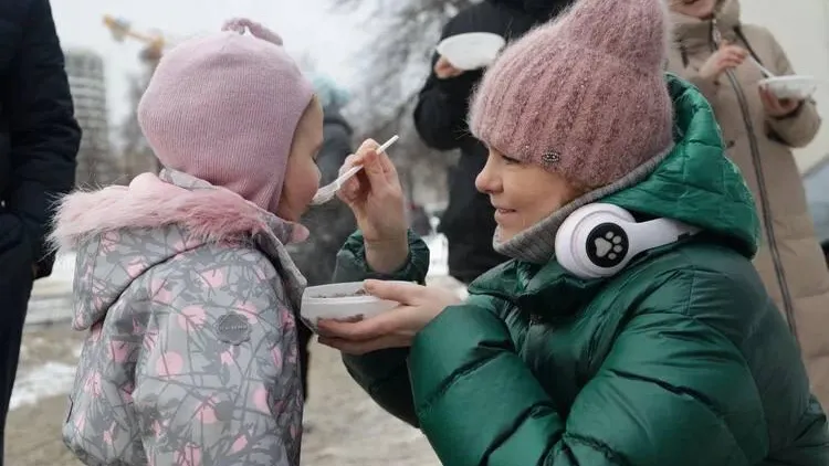 В Мытищах прошла ярмарка в честь Дня защитника Отечества