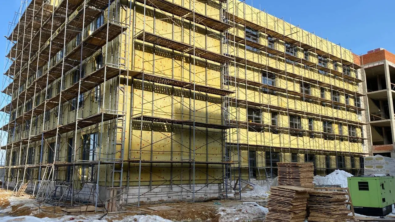 Строительная готовность школы на 825 мест в ЖК «Домодедово парк» составляет 40%