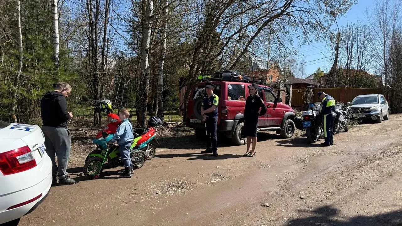 В Мытищах провели рейд против нарушений на питбайках