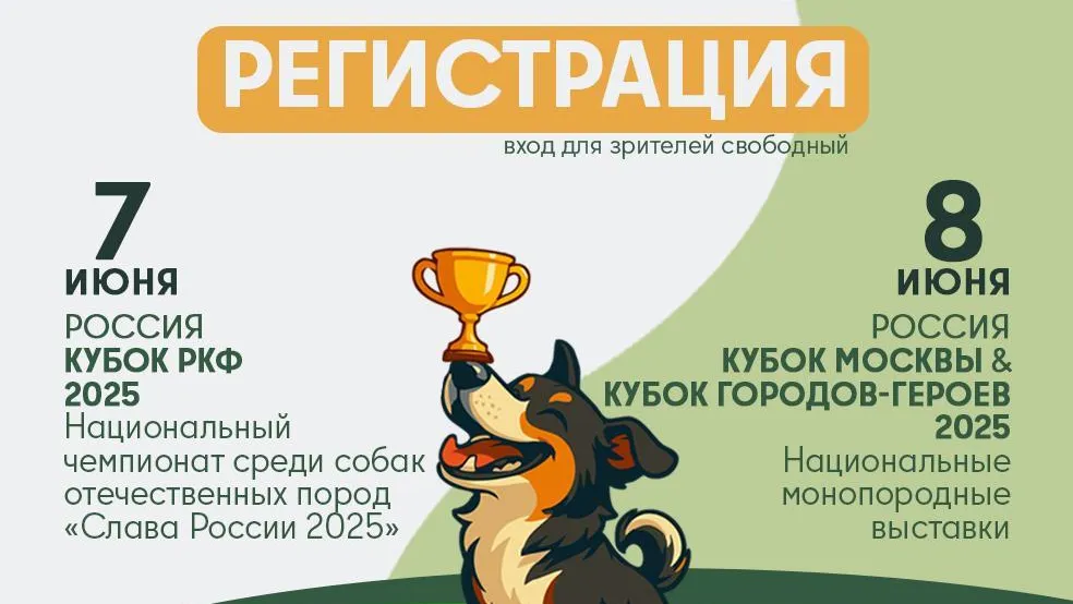 Для любителей собак Подмосковья пройдет Всероссийский форум «Россия-2025»