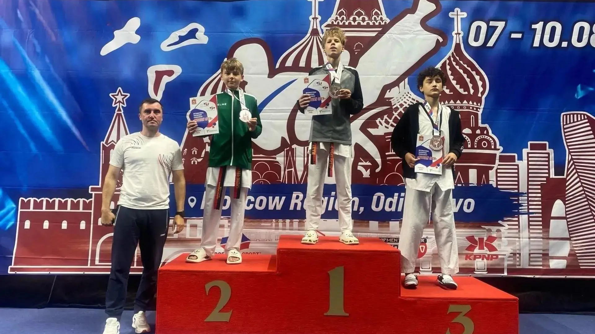Тхэквондисты Подмосковья завоевали три медали на Russian Open