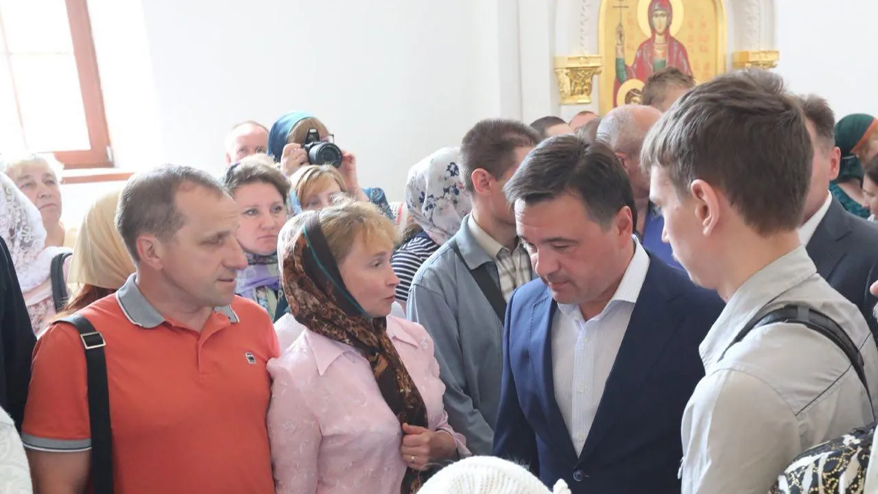 Воробьев поздравил прихожан с открытием Никитского монастыря в Кашире после восстановления