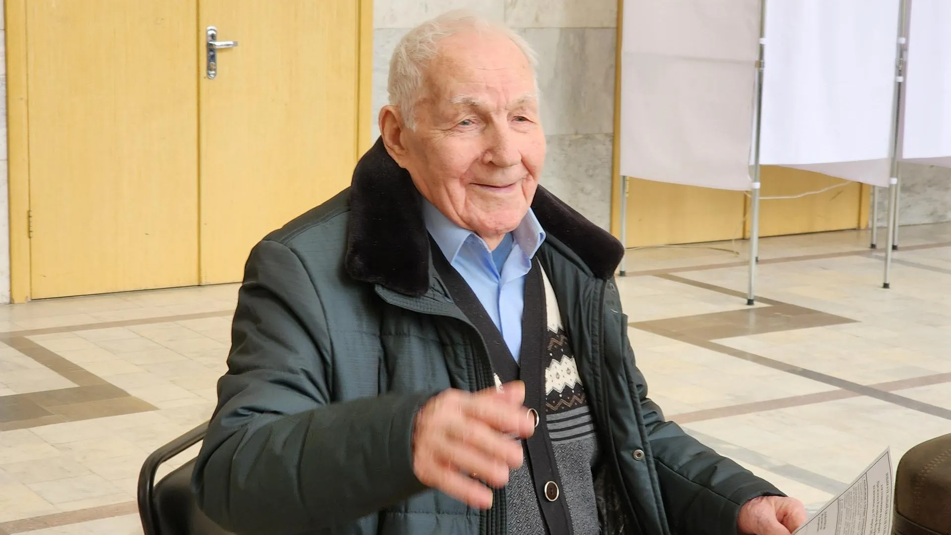 В Подольске проголосовал 101‑летний ветеран Великой Отечественной войны