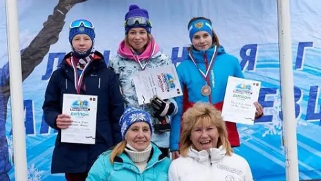 Спортсмены из Люберец стали призерами лыжных гонок