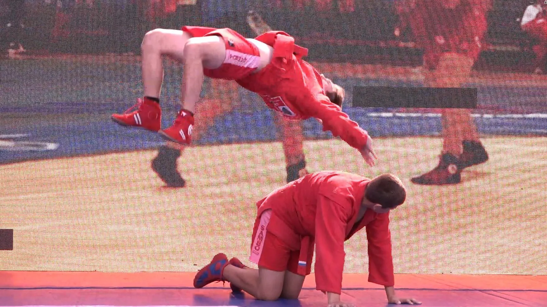 Спортсмены Люберец организовали для избирателей выступления по самбо