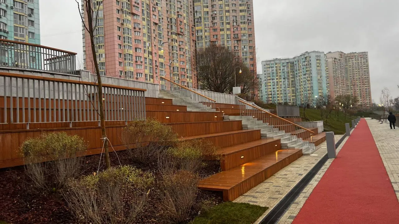 В Красногорске завершили очередной этап благоустройства набережной Москвы‑реки