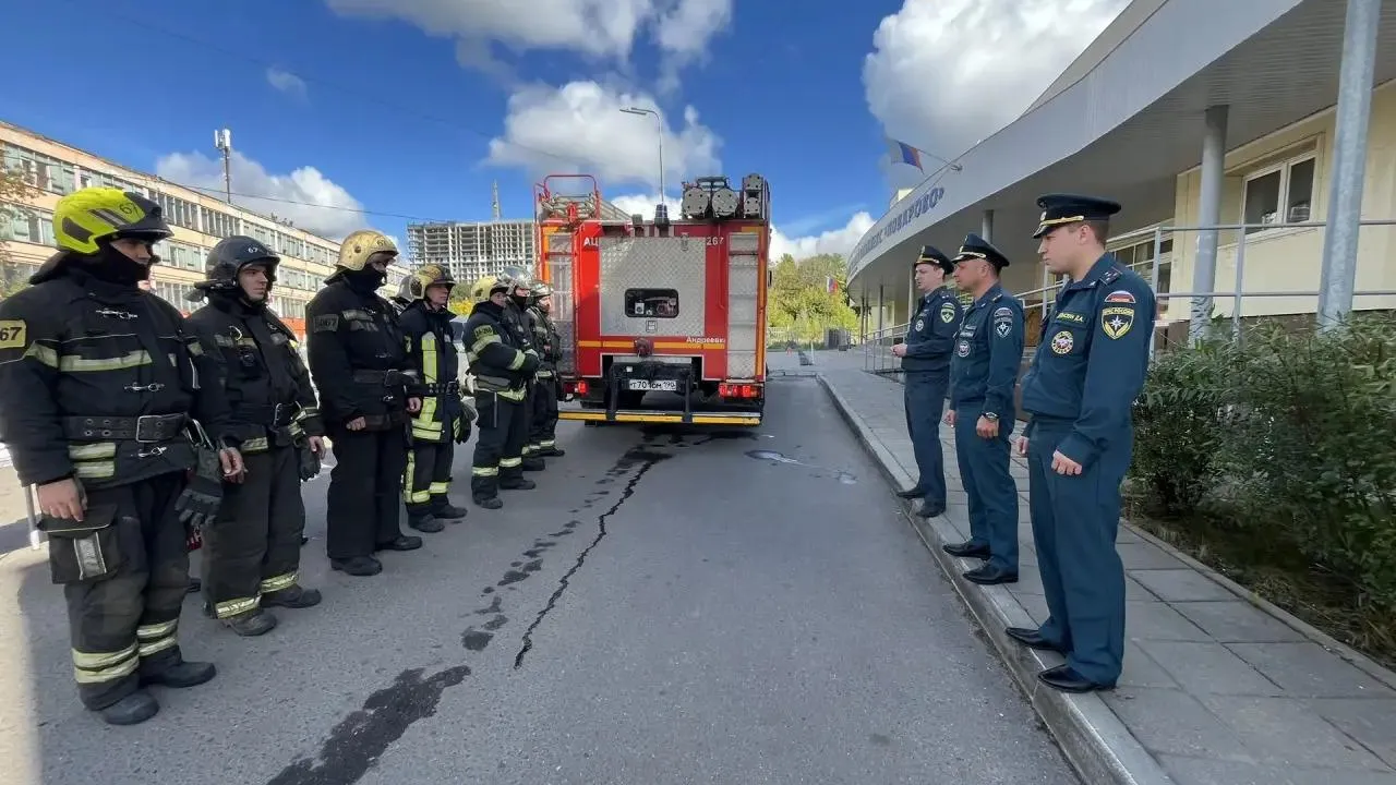 В Солнечногорске пожарные провели учения в ФОК «Поварово»