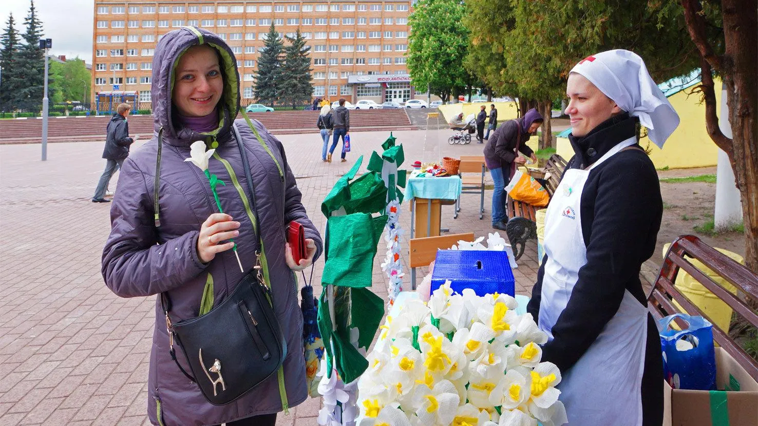 Благотворительную ярмарку «Белый цветок» провели в школе №1 Дмитрова