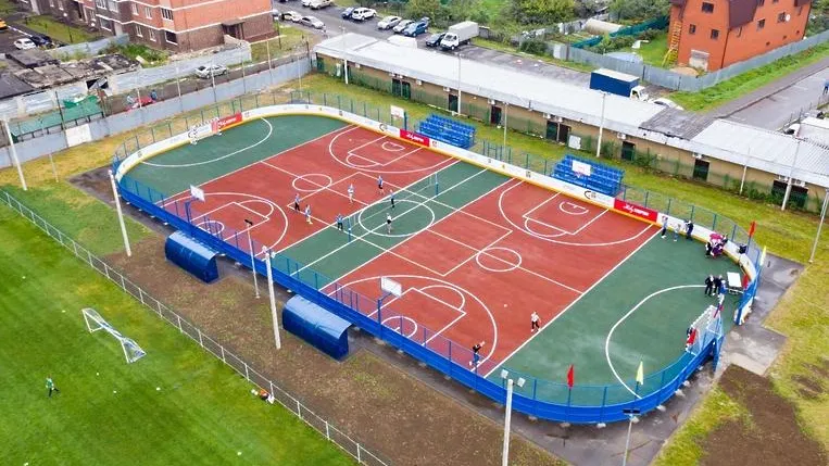 Новая спортивная площадка открылась в поселке Октябрьский Люберец