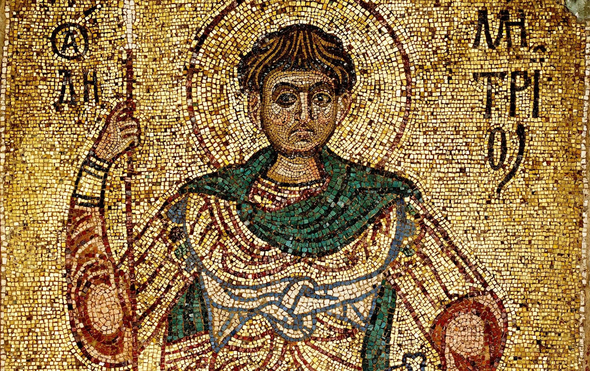 Мозаика из Михайловского монастыря (Киев) (конец XII — начало XIII века)