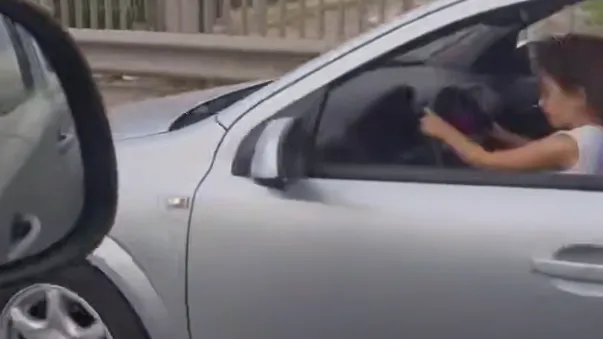 Поколение «Форсаж»: в Рязани в общем потоке заметили девочку за рулем Opel