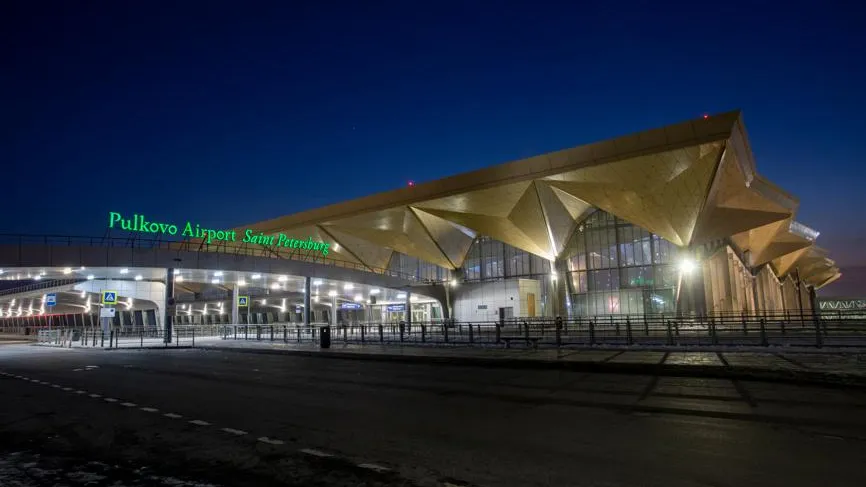 Видео: один из пассажиров Пулково прибыл в аэропорт на карете с лошадью