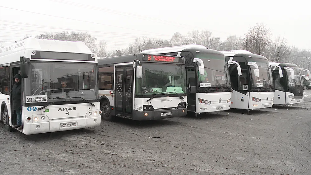 В Подмосковье запустили новые автобусы на газовом топливе
