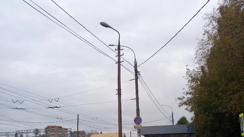 Аварийный фонарный столб на одном из перекрестков Подольска отремонтируют до 5 ноября