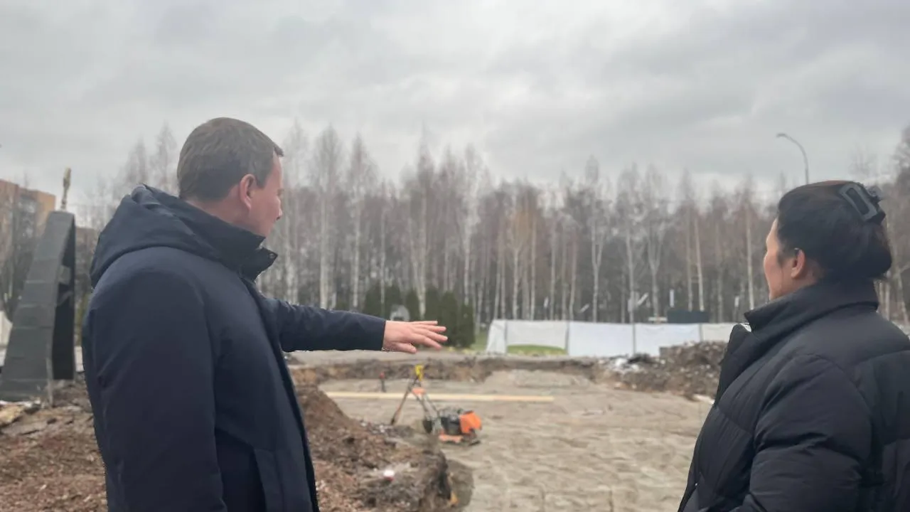 В Лобне завершается благоустройство мемориала «Звонница»