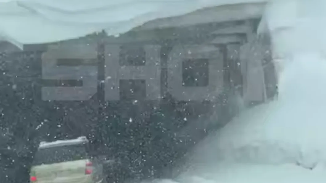 Россияне застряли на границе с Грузией из-за сильного снегопада