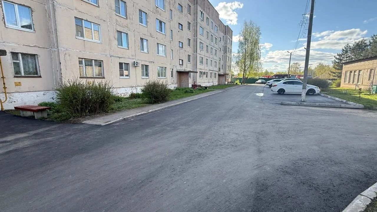 В Рузе дорожники завершили работы по ямочному ремонту дворов