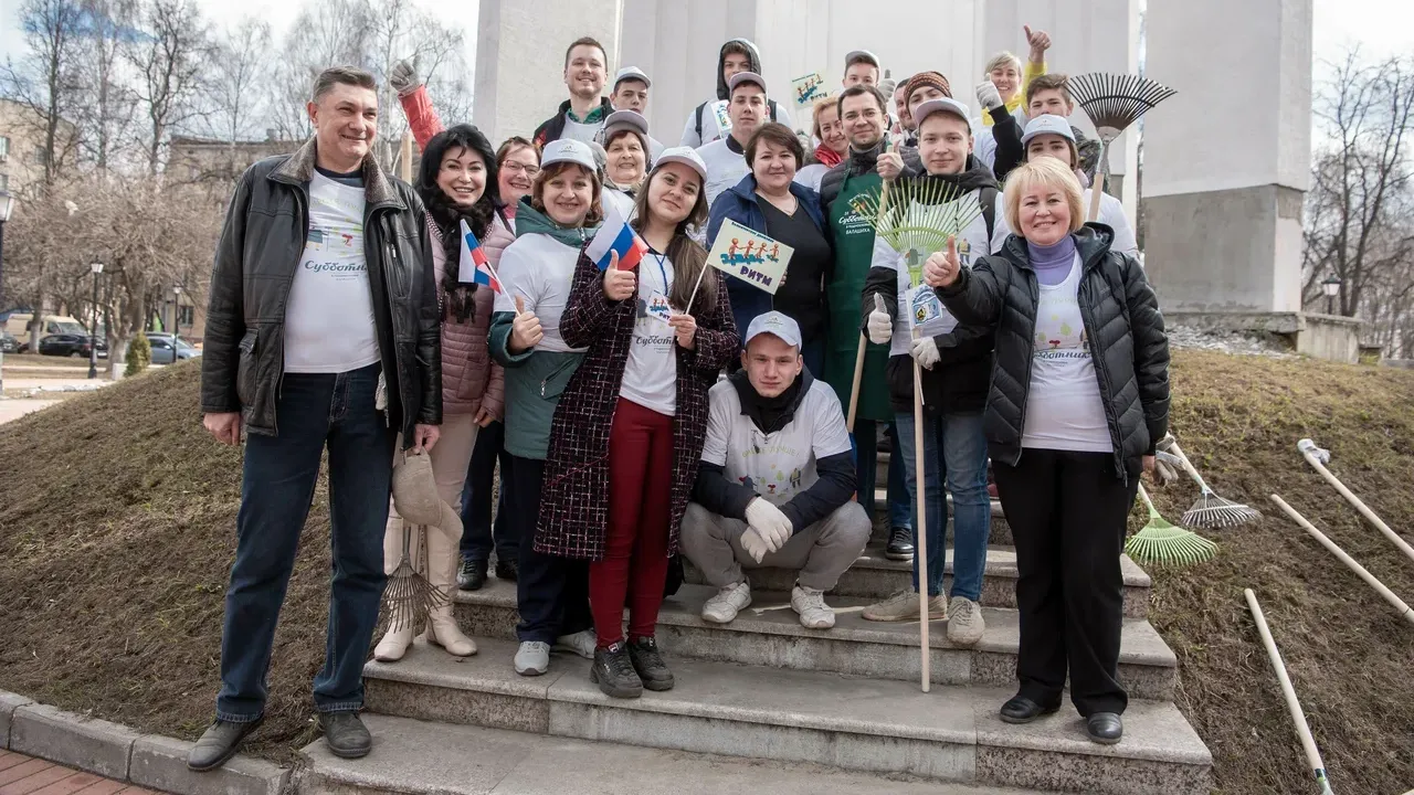 Почти 2 тыс кубометров мусора собрали на общегородском субботнике в Балашихе