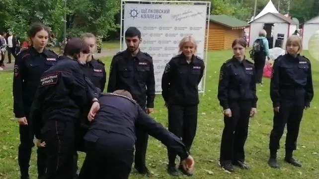 Курсанты Щелковского колледжа выступили на выставке‑ярмарки в честь дня города