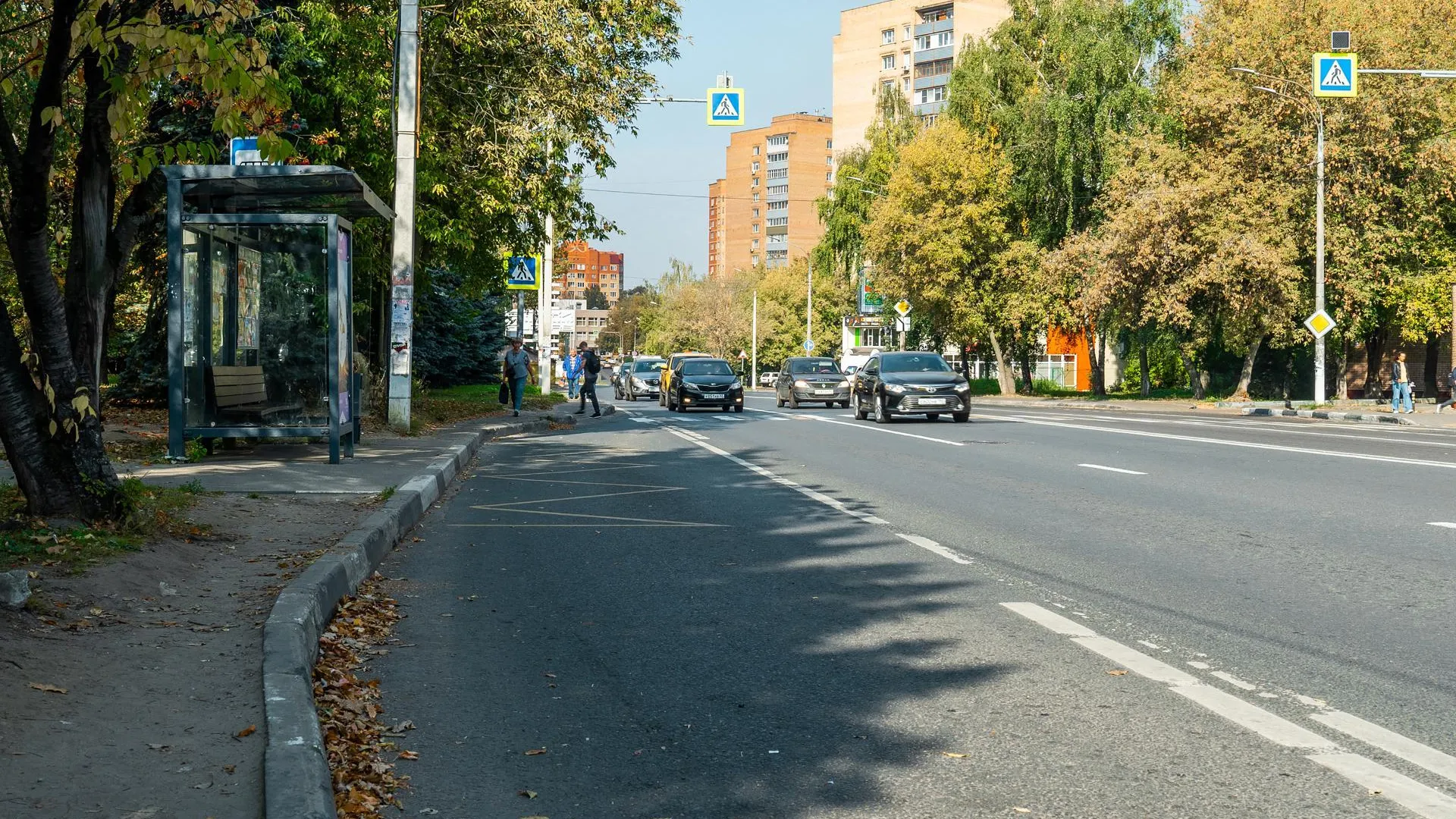 Дорожники отремонтировали остановки на 7 дорогах Подмосковья