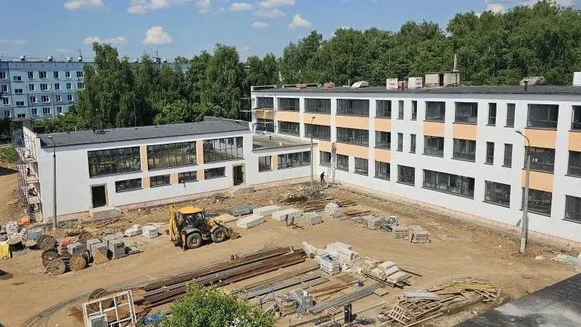 В Химках капремонт Луневской школы завершили на 70%