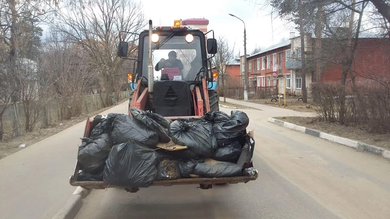 Более 20 куб мусора собрали с набережной реки Петрица в Подольске