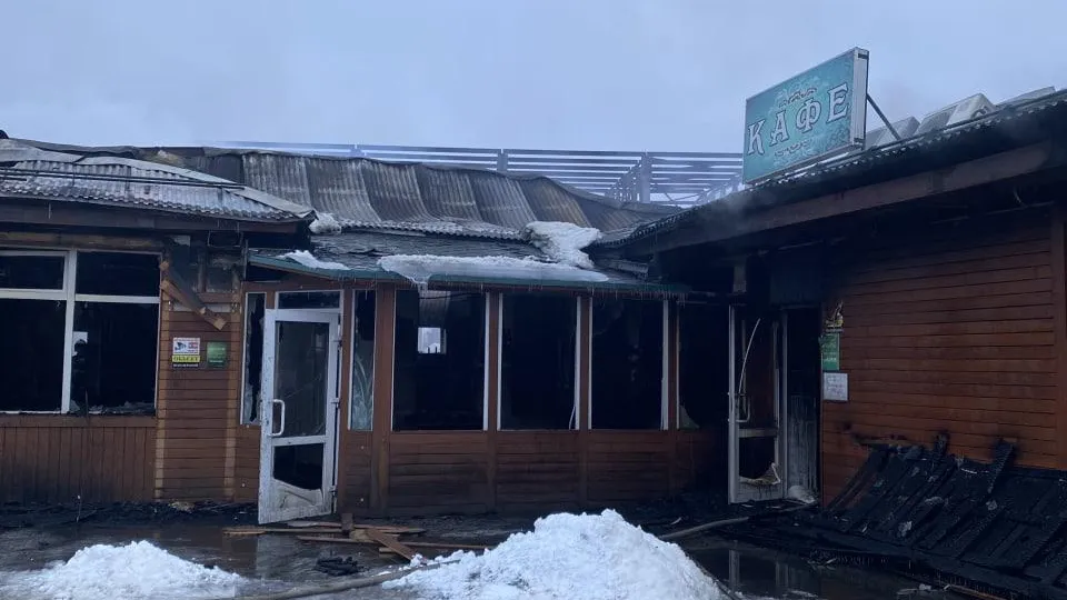 Пожар произошел в кафе в Шаховской