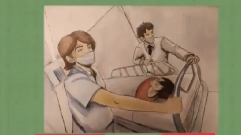 Юные художники Красногорска выпустили ролик в благодарность борющимся с Covid врачам