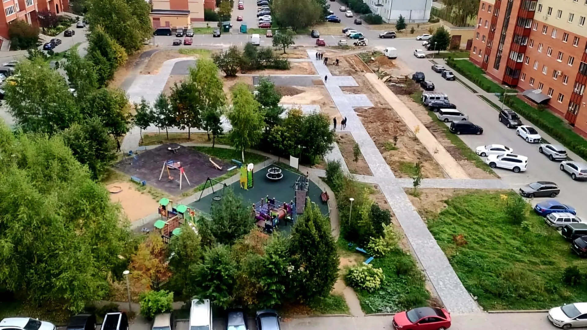 В Дубне завершается благоустройство нового сквера