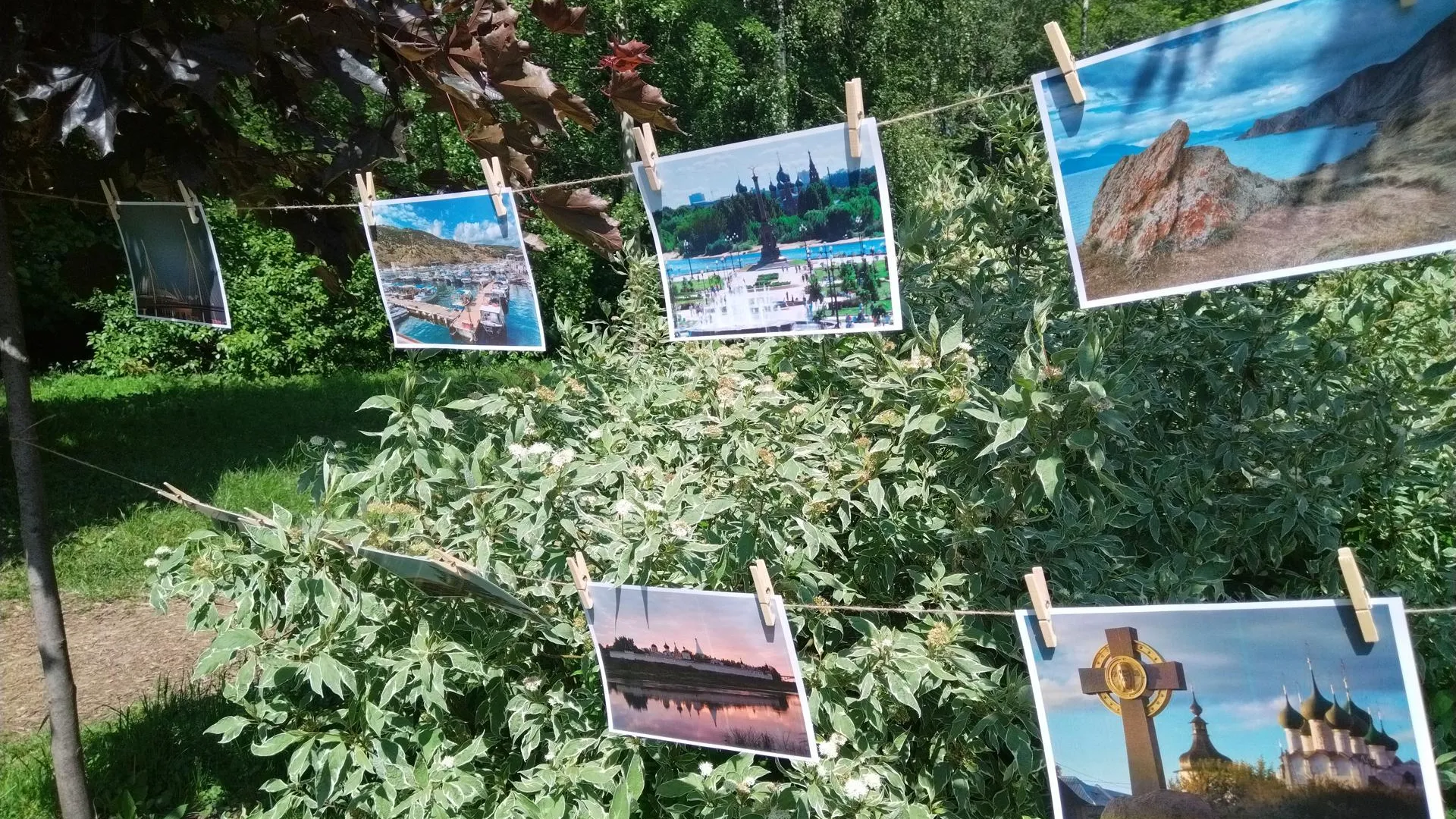 В честь Дня России в «Парке Мира» в Мытищах открыли выставку фотографий