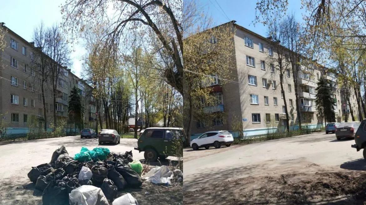 Коммунальщики привели в нормативное состояние дворовую территорию в Раменском